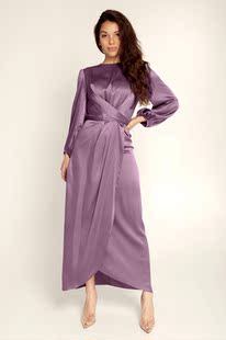 Women elegant party dress 生日派对优雅气质束腰连衣裙欧美长裙