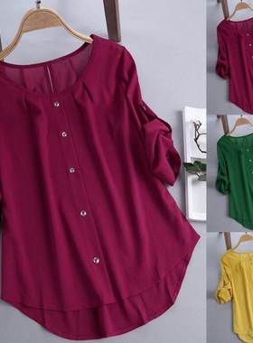 S-5XL Plus size Blouse Women Casual Top ladies Shirts Loose