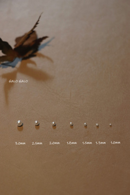 1mm立体无孔白色珍珠美甲饰品