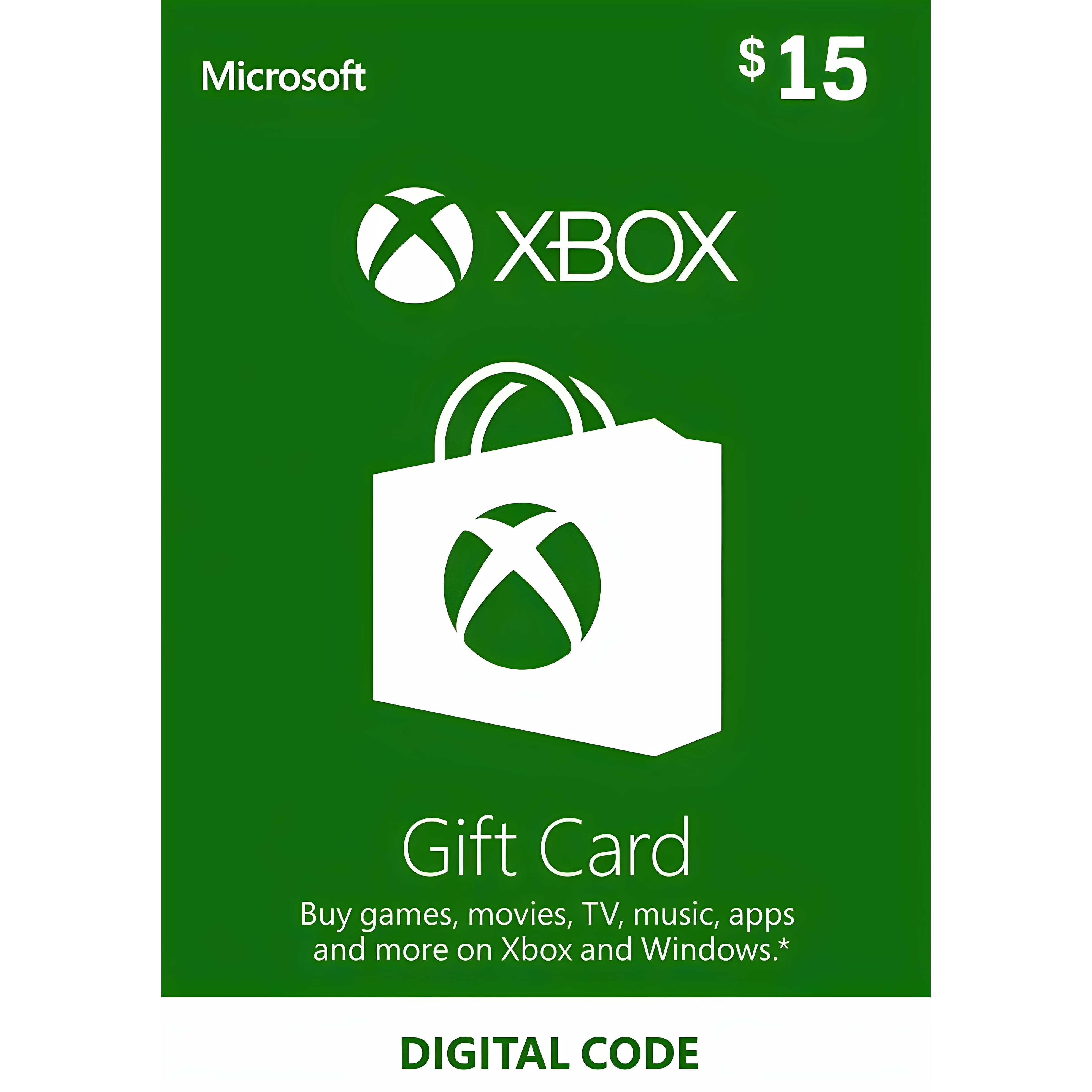 【现货】美服15美金礼品卡 25美元 Xbox Gift Card Digital兑换码