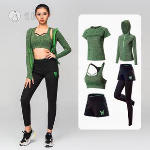 瑜伽服女夏款速干健身房夏季薄款宽松大码网红跑步运动套装