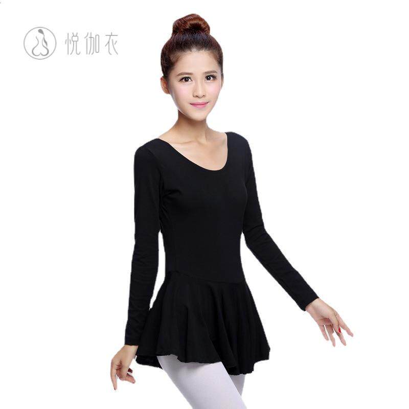 芭蕾舞蹈连体纱裙女练功服荷叶边