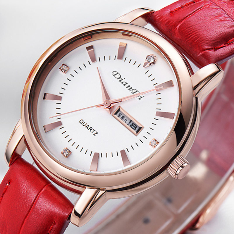 新款手表送备用电池夜光简约男