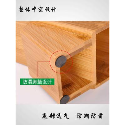 竹子刀槽加大刀架刀座厨房用具收纳架置物架刀具架子家用放菜刀架