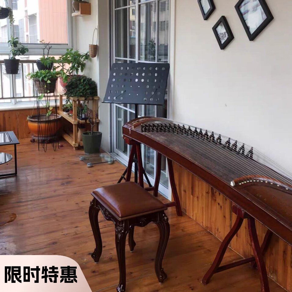古筝凳子练琴凳古筝圆凳琴凳42公分高中式古典钢琴凳化妆椅
