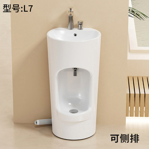 立柱盆连体洗手洗脚拖把池多合一