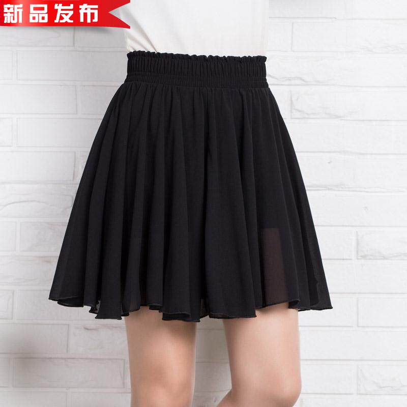 花苞c松紧腰百褶短裙女夏2019韩版清新小碎花裤裙A字雪纺半身裙子|ruв категории Женская одежда, юбка - от Buy2taobao.com для оказания профессиональной услуги покупки агента Taobao