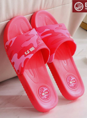 上海回力女拖鞋女士室内居家洗澡四季防滑情侣红色塑料凉托拖鞋男