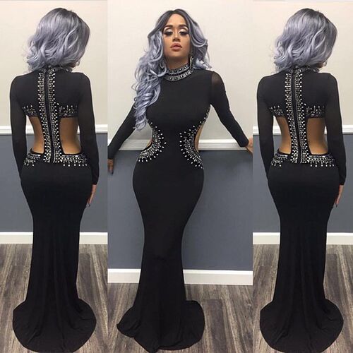 2019 women party gown formal dress ladies fashion dresses - 封面