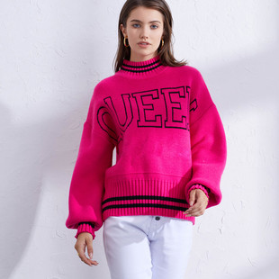 winter women sweater loose coat Ladies long sleeved blouse女