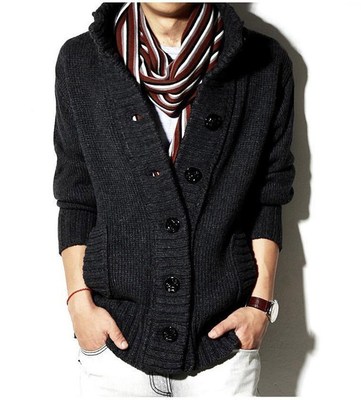 winter Men's Thick Knitted Christmas Pullover Sweater 男毛衣