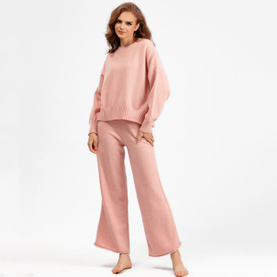 Knitted Suit Women 2023 Two Winter Sweater Piece 女针织套装