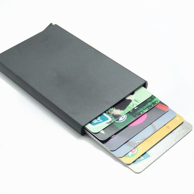 ID card Holder Metal Wallet automatically anti-theft 2019