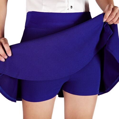 Plus size skirt fat MM short skirt pure color A word skirt