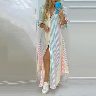 2023 summer female dresses women skirt ladies shirt dress 女