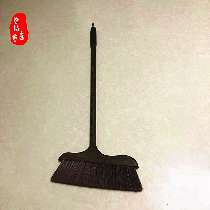 鸡翅木扫把家具日用清洁拖把木扫地扫帚鸡翅木可拆卸黑猪鬃毛扫把