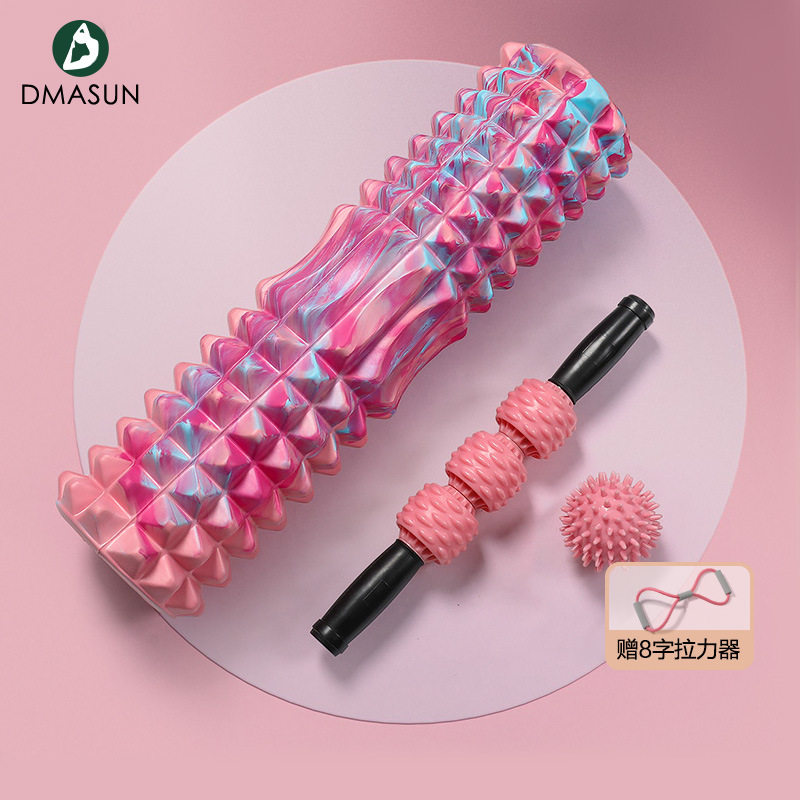 泡沫轴肌肉放松瘦腿筋膜滚轴小腿狼牙按棒瑜伽柱滚轮器材棒瑜伽