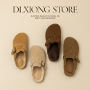 女加绒保暖情侣包头懒人半拖男外穿 秋冬季 2025新款 软木勃肯棉拖鞋