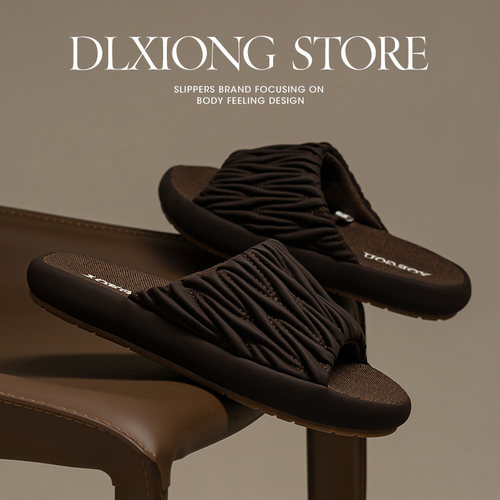 防水PU皮棉麻拖鞋男夏季吸汗防臭