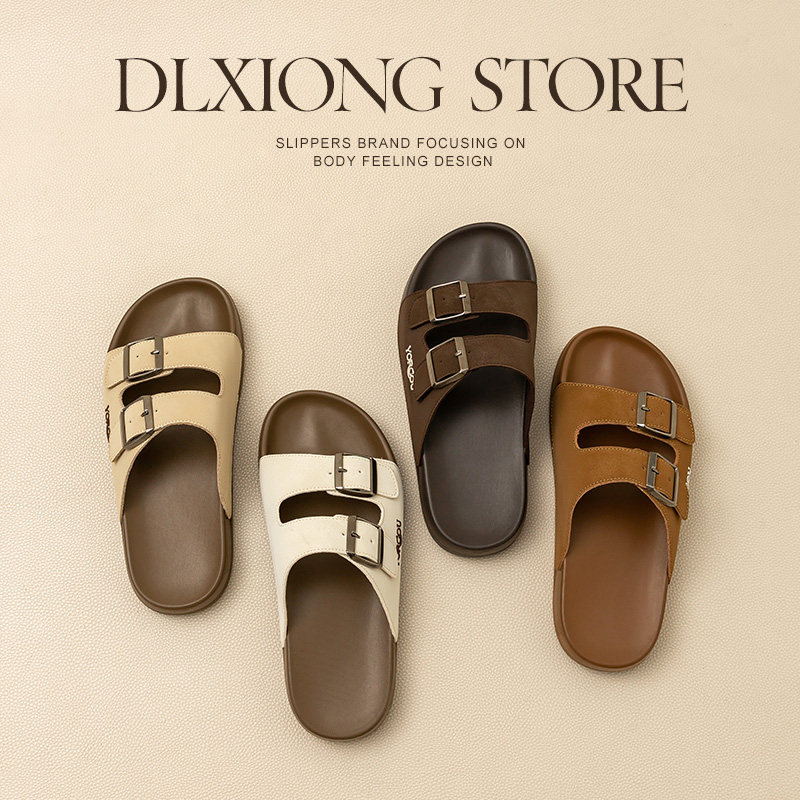 2025新款勃肯凉拖鞋女夏季户外穿配裙子休闲男厚底耐磨防滑一字拖,女鞋,一字拖,淘宝优惠券,粉丝福利购,淘宝优惠卷