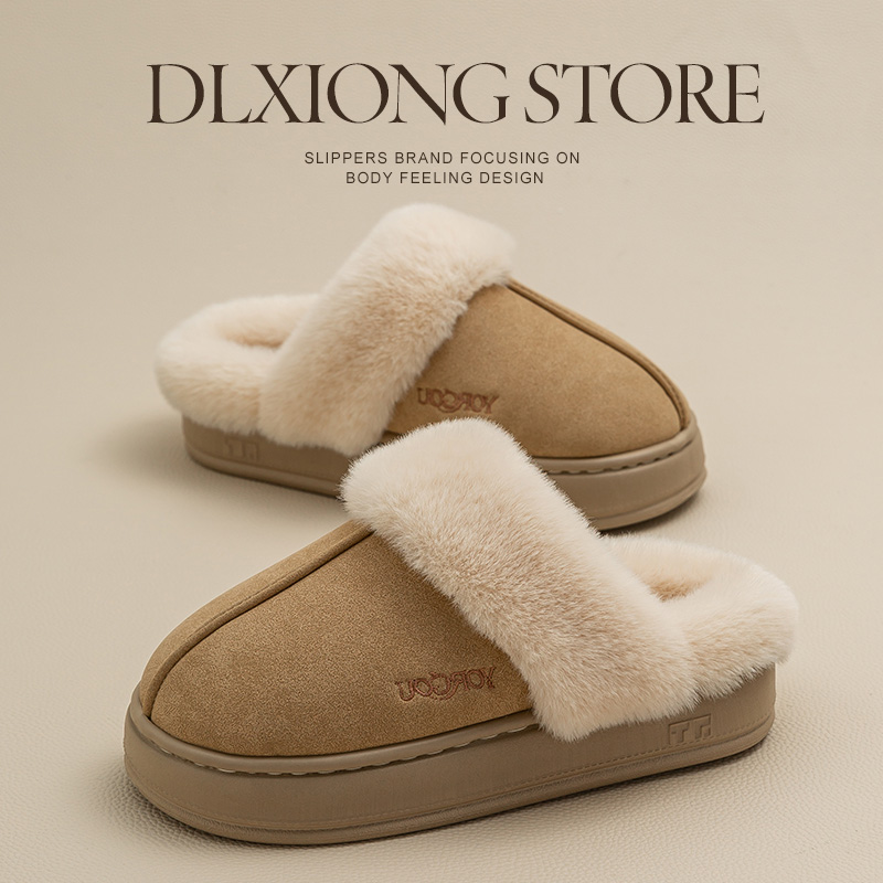 2024新款棉拖鞋女毛绒可外穿