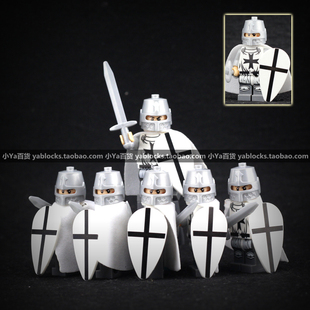 中国积木人仔冲钻促销 国产第三方中古骑士士兵雇佣兵团 儿童玩具
