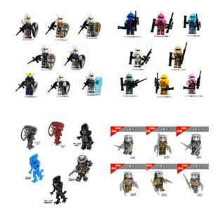 第三方小人仔高达机动战士异形铁血战士高品质益智拼装积木玩具