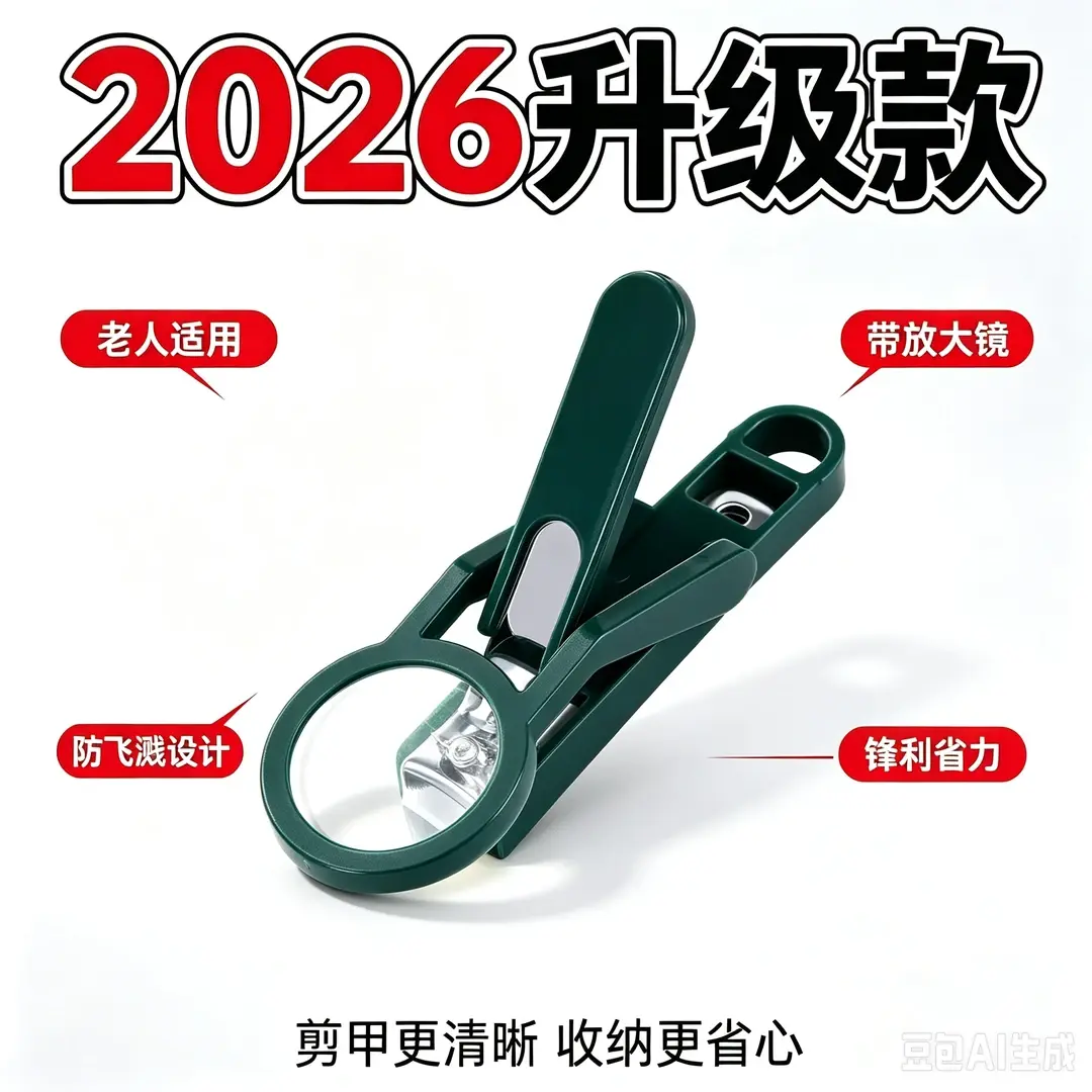 五金/工具 老人专用带放大镜指甲刀大号防飞溅 机械五金ZX