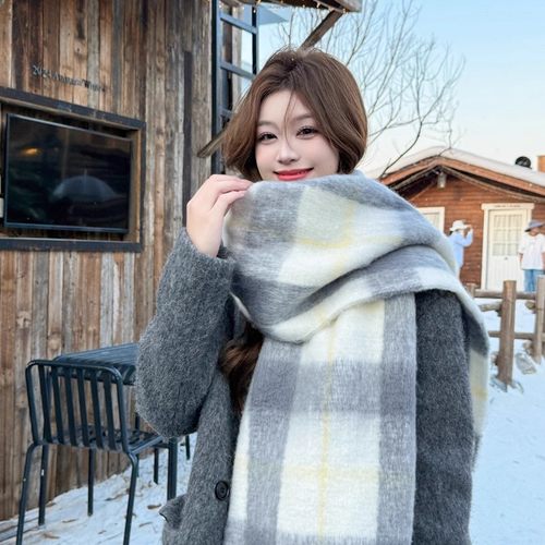 圣铭韩系护肩围巾女冬季