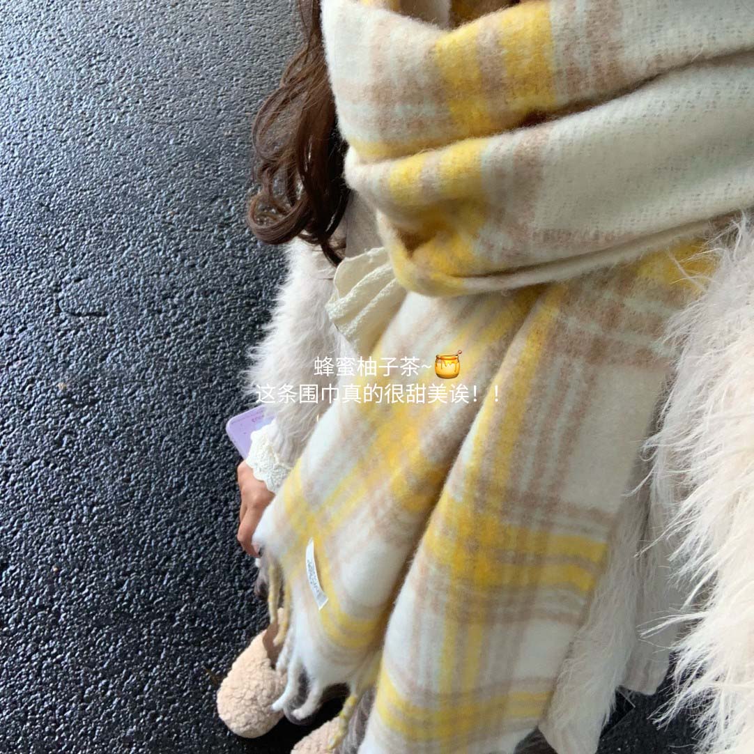 2025新款美拉德围巾女