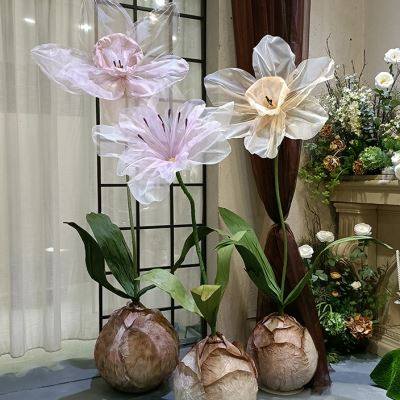 巨型葡萄风信子立体纸艺花商场布置橱窗美陈婚礼装饰道具网红纸花