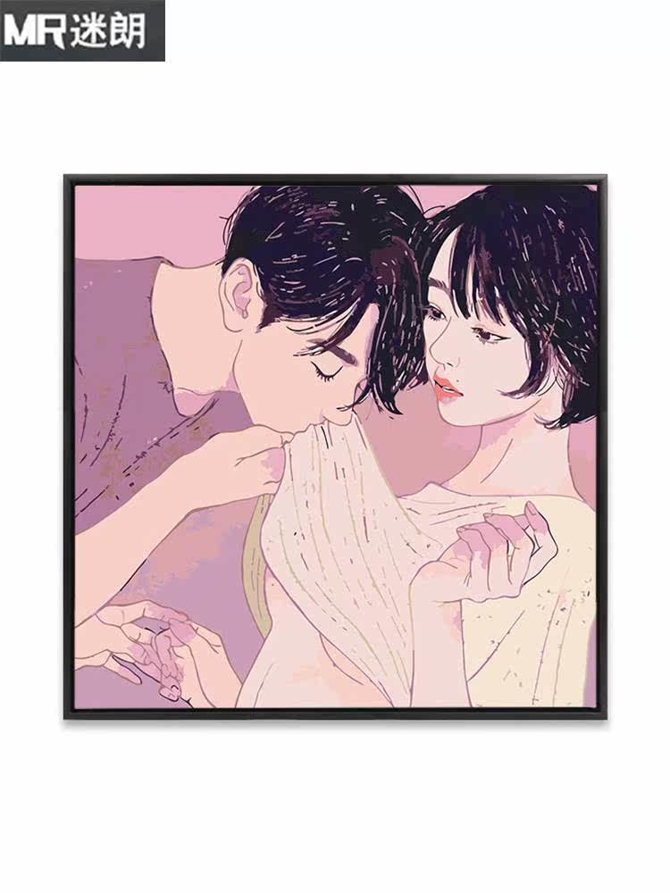 diy数字油画情侣手绘水彩涂画数码填色手工装饰画情人节礼物在类目 家居饰品, 装饰画, DIY/数字油画中 - 来自Buy2taobao.com提供专业的淘宝代购服务