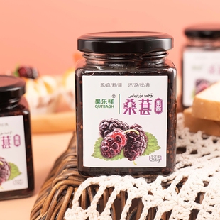 新疆特产果乐祥桑葚果酱桑梓酸奶粽子酱刨冰冰沙酱面包酱甜品佐餐
