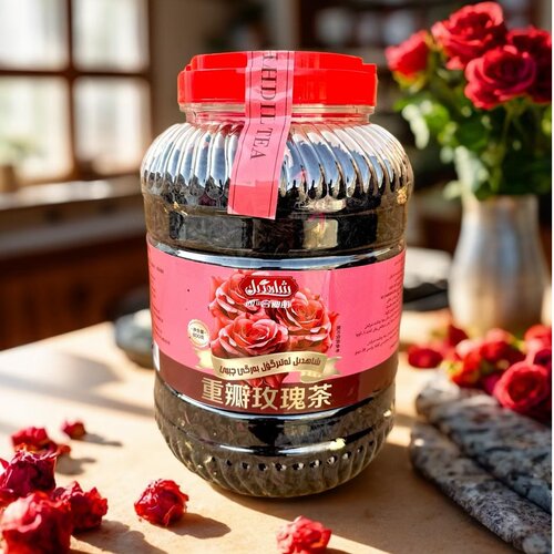 新疆沙哈迪丽重瓣玫瑰茶花茶香茶伊犁特色待客茶调和茶红茶调味茶