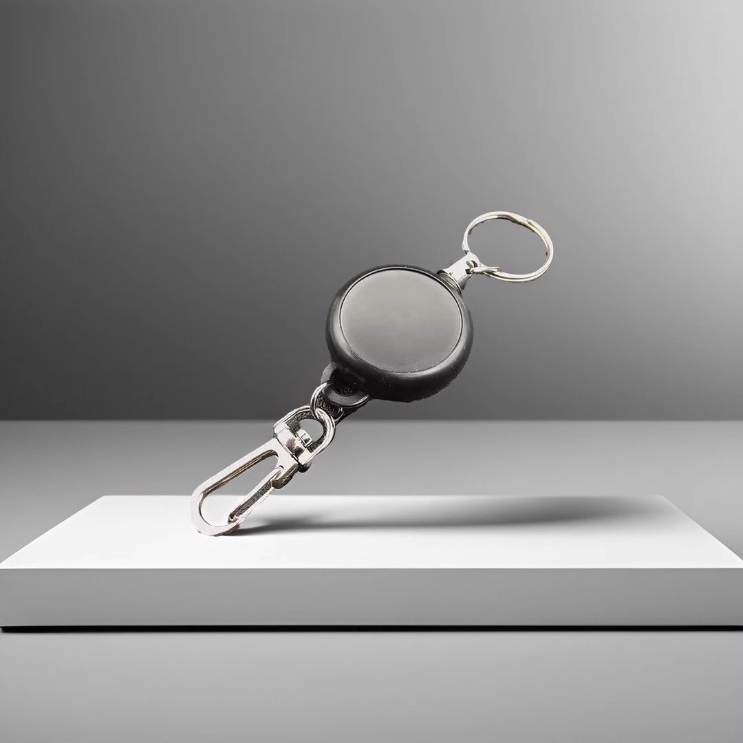 防丢便携钥匙链回弹伸缩钢丝绳