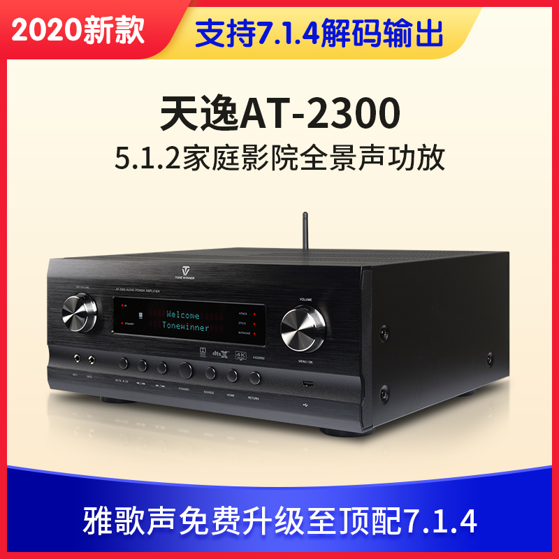 Winner/天逸 天逸AT-2300pro家用杜比全景声功放机大功率功放机