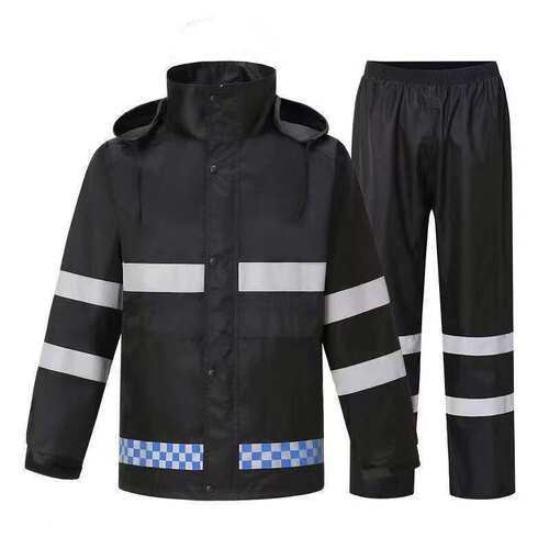 执勤反光雨衣雨裤套装新式交通安全服分体式保安防水救援巡逻防雨