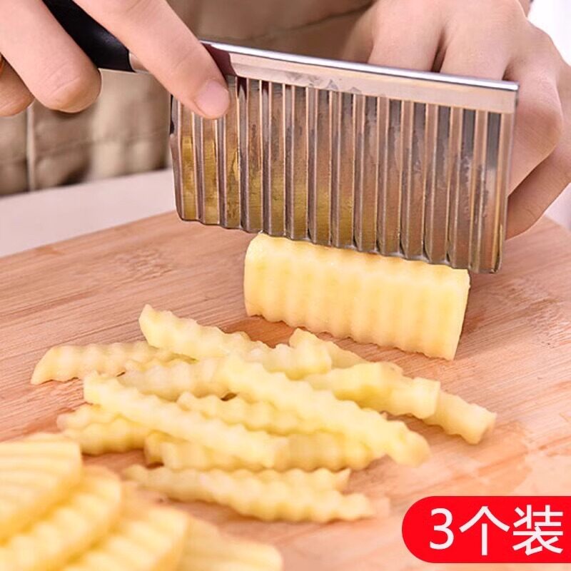 狼牙土豆刀波纹波浪刀厨房家用切菜花式切条器薯条洋芋切