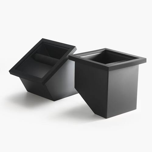 不锈钢敲渣盒无底渣桶嵌入式粉渣盒咖啡器具小型咖啡渣桶