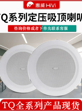 惠威无边框定压吸顶喇叭同轴设计