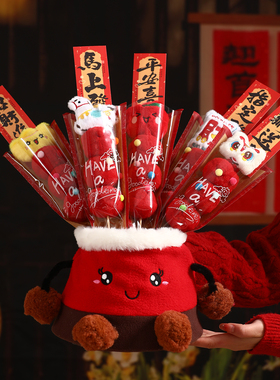 元旦2026装饰毛绒冰糖葫芦摆件