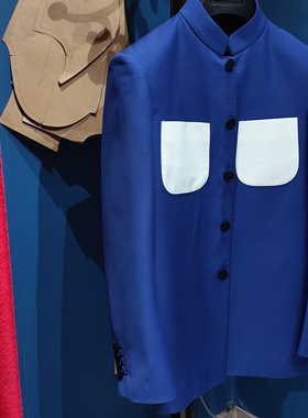 客定中山装beyond演唱会黄贯中同款【精做工艺】+仿毛面料 单西