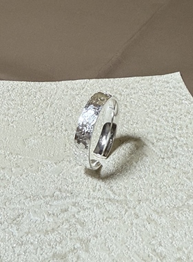 S999足银《冰晶》碎冰冰小众设计感高级轻奢小众设计感亮片戒指