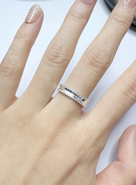 S925纯银鳞光之梦鱼鳞纹开口戒指