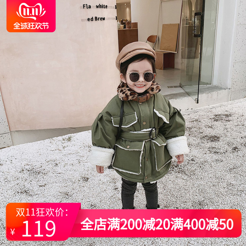 女童棉衣加厚2019新款秋冬季外套女宝宝中长款棉袄小童装棉服冬装|ruв категории Детская одежда, ватник/хлопок - от Buy2taobao.com для оказания профессиональной услуги покупки агента Taobao