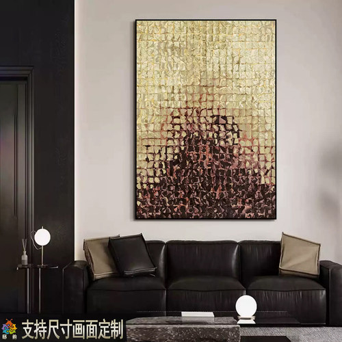 砂岩肌理简约玄关装饰画现代侘寂民宿酒店背景墙壁画客厅餐厅挂画