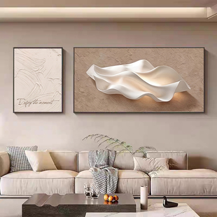 2026新款客厅沙发背景墙装饰画现代轻奢大尺寸高级感挂画极简大气