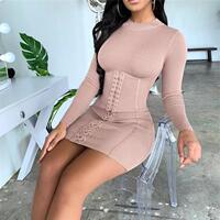 WOMEN DRESSES WINTER Sexy Casual Mini BodyCon Knitted Dress