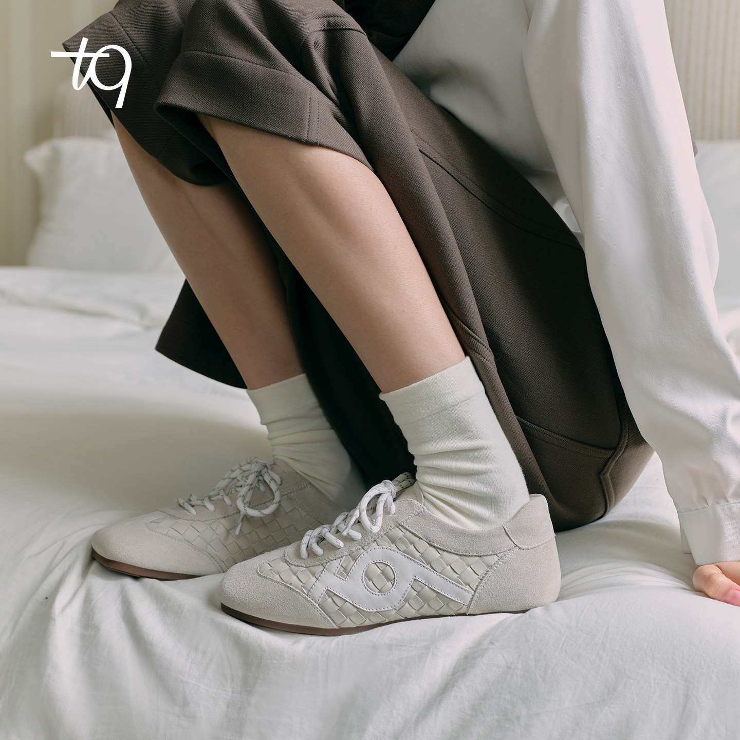 Talitaqoom2026春季新款复古风编织薄底休闲鞋透气软底tq女德训鞋,女鞋,时尚休闲鞋,淘宝优惠券,粉丝福利购,淘宝优惠卷