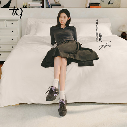 Talitaqoom焦糖系列2025年秋季新款刺绣厚底复古德训鞋休闲鞋tq女